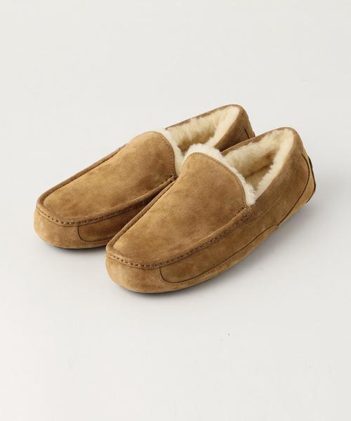 UGG（アグ）の「＜UGG (アグ)＞ ASCOT SLIPON（スリッポン・メンズ・ワインレッド/ケリー/ネイビー/ベージュ・10/9/8）」の2枚目の写真