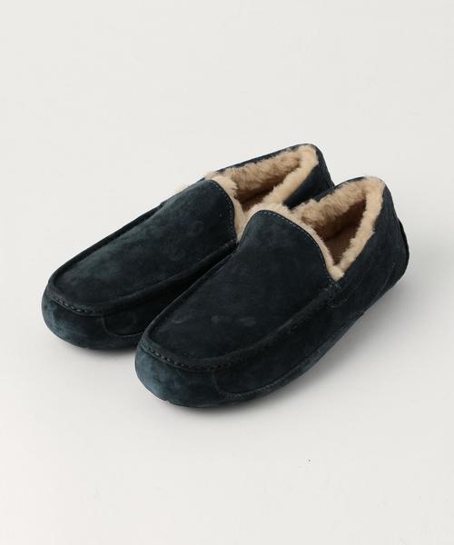 UGG（アグ）の「＜UGG (アグ)＞ ASCOT SLIPON（スリッポン・メンズ・ワインレッド/ケリー/ネイビー/ベージュ・10/9/8）」の4枚目の写真