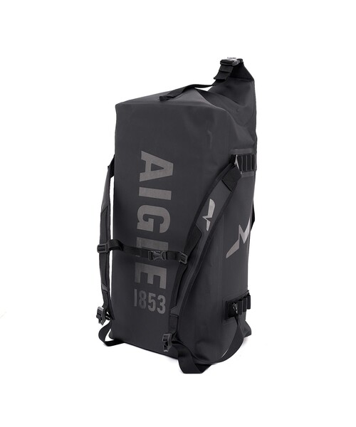 AIGLE（エーグル）の「防水 トラベルドライ ダッフルバッグ 75L（ボストンバッグ・レディース・ブラック/モスグリーン・FREE）」の7枚目の写真