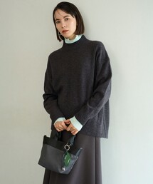 【先行予約】カシミヤブレンド ハイネックニット