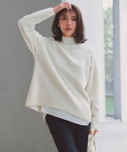 セール】カシミヤブレンド ハイネックニット（ニット/セーター