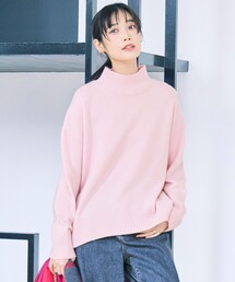 【先行予約】カシミヤブレンド ハイネックニット