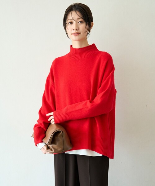 セール】カシミヤブレンド ハイネックニット（ニット/セーター