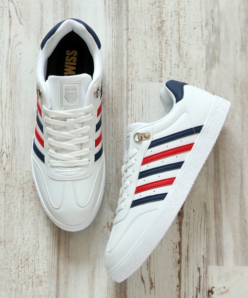 K-SWISS(ケースイス)の「【K-SWISS/ケースイス】シンセティックレザー コートスニーカー(スニーカー・メンズ・ブラック/ホワイト・25.0cm/25.5cm/26.0cm/26.5cm/27.0cm/27.5cm/28.0cm)」の22枚目の写真