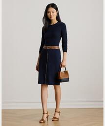 LAUREN RALPH LAUREN（ローレン ラルフ ローレン）の「フェイクレザートリム ポンチ ペンシル スカート（スカート）」