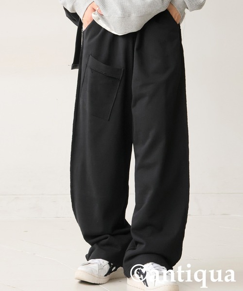 antiqua（アンティカ）の「デザインポケットスウェットパンツ（スウェットパンツ・レディース・ブラック/杢グレー・MEDIUM/LARGE）」の19枚目の写真