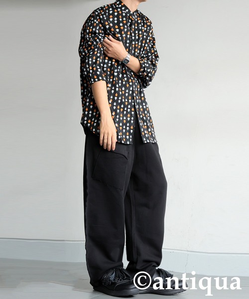 antiqua（アンティカ）の「デザインポケットスウェットパンツ（スウェットパンツ・レディース・ブラック/杢グレー・MEDIUM/LARGE）」の22枚目の写真