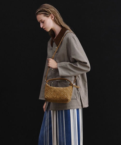 Ivette イヴェット スエードウーブンショルダーバッグ（ショルダー