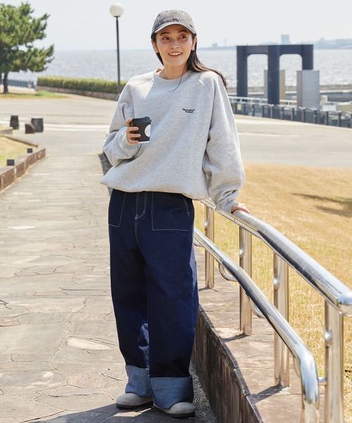 マシンウォッシャブル〉ビッグポケットデザイン ターンバック