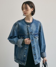 Paradise Picnic | ノーカラーデニムジャケット(デニムジャケット)