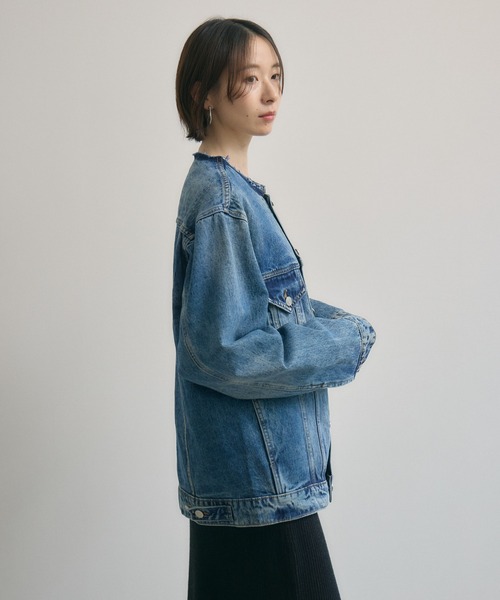 パラスパレス　ノーカラージャケット デニム パラスパレス ノーカラージャケット デニム パラスパレス Pal'las