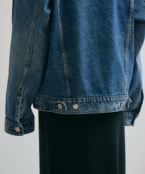 ノーカラーデニムジャケット（デニムジャケット）｜Paradise Picnic