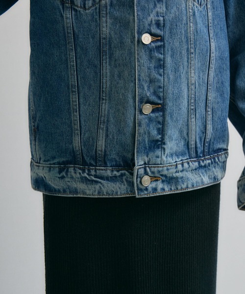 Paradise Picnic（パラダイスピクニック）の「ノーカラーデニムジャケット（デニムジャケット・レディース・ブルー・FREE）」の16枚目の写真
