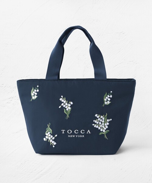 TOCCA(トッカ)の「BOUQUET DE REVE COOLERBAG クーラーバッグ(トートバッグ・レディース・ベージュ系/ネイビー系/ブラック系・F)」の3枚目の写真