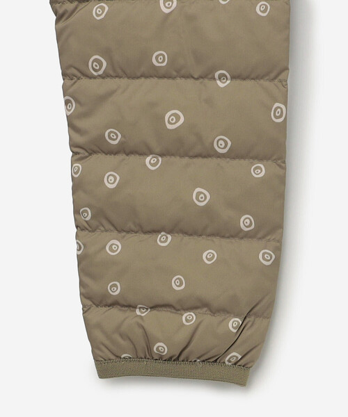 DANTON（ダントン）の「DANTON | キッズ プリントPEタフタ クルーネック インナーダウンジャケット（ダウンジャケット/コート・キッズ・グレー系その他/ベージュ系その他・105/115/135/125）」の6枚目の写真