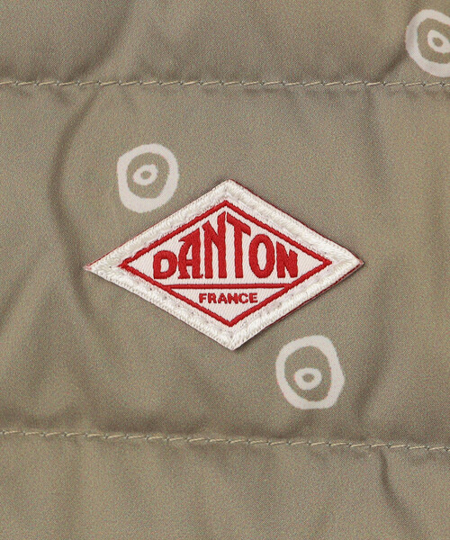 DANTON（ダントン）の「DANTON | キッズ プリントPEタフタ クルーネック インナーダウンジャケット（ダウンジャケット/コート・キッズ・グレー系その他/ベージュ系その他・105/115/135/125）」の10枚目の写真