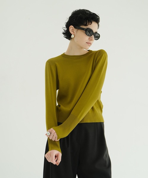 BASIC COMPACT KNIT TOPS（ニット/セーター）｜CLANE（クラネ）の