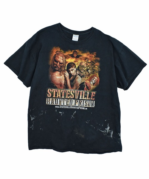 GILDAN(ギルダン)の「【USED】GILDAN “STATESVILLE HAUNTED PRISON” ホラー Tシャツ(Tシャツ/カットソー・メンズ・ブラック・X-LARGE)」の1枚目の写真