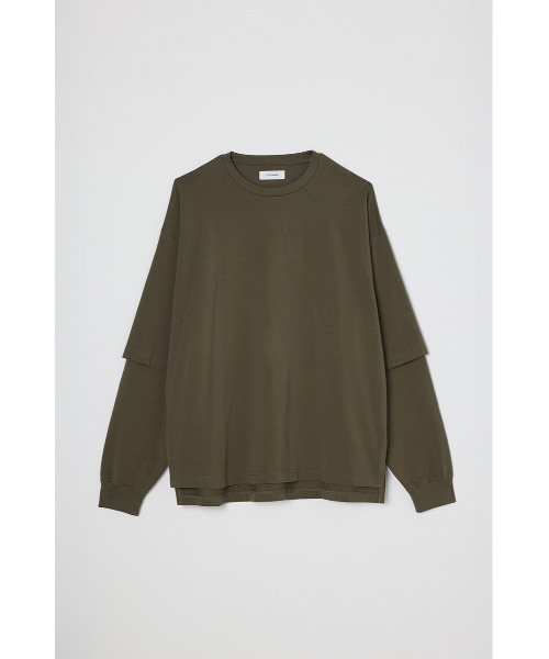 STYLEMIXER（スタイルミキサー）の「レイヤードロングスリーブT（Tシャツ/カットソー・メンズ・ブラック/ライトベージュ/カーキ・MEDIUM/LARGE）」の12枚目の写真