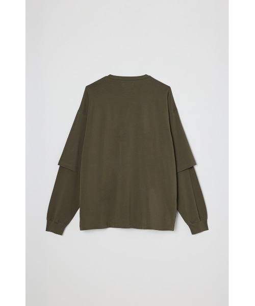 STYLEMIXER（スタイルミキサー）の「レイヤードロングスリーブT（Tシャツ/カットソー・メンズ・ブラック/ライトベージュ/カーキ・MEDIUM/LARGE）」の13枚目の写真
