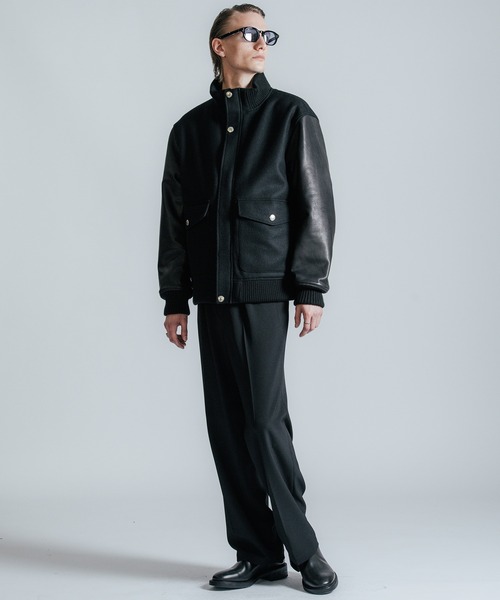 CRIMIE（クライミー）の「A2 MELTON JACKET（ブルゾン・メンズ・ブラック・S/M/L/XL/XXL）」の8枚目の写真