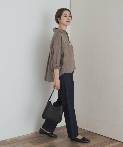 新品タグ付き　セットアップ対応ワークポケットシャツ　アーバンリサーチ ドアーズ セットアップ対応』 ワークポケットシャツ(M GREIGE): トップス