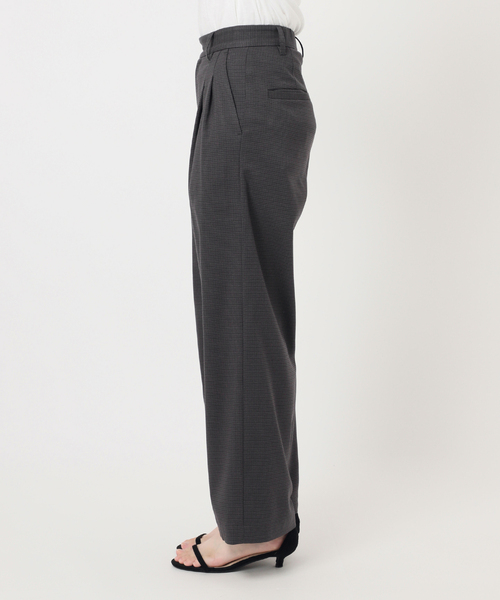 JOURNAL STANDARD relume（ジャーナルスタンダード　レリューム）の「チェックセミワイドパンツ（スラックス・レディース・チャコールグレー/ブラウン・38/36）」の18枚目の写真
