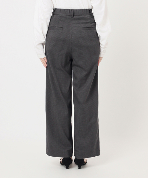JOURNAL STANDARD relume（ジャーナルスタンダード　レリューム）の「チェックセミワイドパンツ（スラックス・レディース・チャコールグレー/ブラウン・38/36）」の20枚目の写真