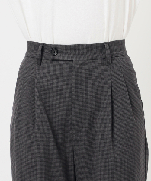 JOURNAL STANDARD relume（ジャーナルスタンダード　レリューム）の「チェックセミワイドパンツ（スラックス・レディース・チャコールグレー/ブラウン・38/36）」の21枚目の写真