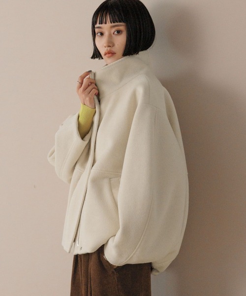 yori 撥水ハードブルゾン　アイボリー36（美品） セール】ウーリーテックスタンドブルゾン 494131（ブルゾン）｜LOWRYS