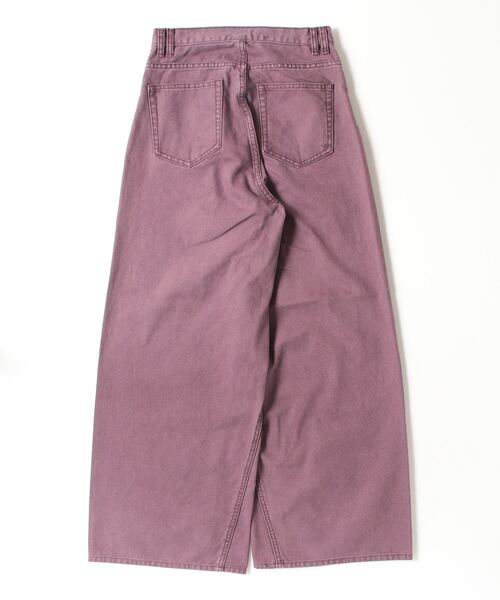 ROSE BUD（ローズバッド）の「DENIM PANTS（デニムパンツ・レディース・バーガンディー/ライトインディゴブルー・S/M）」の13枚目の写真