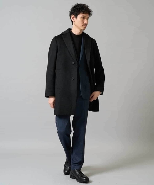 a.v.v（アーヴェヴェ）の「【イージーケア/ストレッチ】メランジポンチテーラードジャケット【洗濯機で洗える】通勤/ビジネス〈ON/OFF SERIES〉（その他アウター・メンズ・ダークグレー/ネイビー・46/48/50）」の8枚目の写真