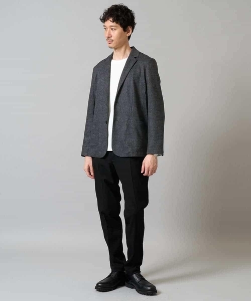 a.v.v（アーヴェヴェ）の「【イージーケア/ストレッチ】メランジポンチテーラードジャケット【洗濯機で洗える】通勤/ビジネス〈ON/OFF SERIES〉（その他アウター・メンズ・ダークグレー/ネイビー・46/48/50）」の21枚目の写真