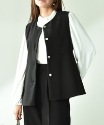 INTERPLANET | ＴＲダブルクロスペプラムジレ(ベスト)