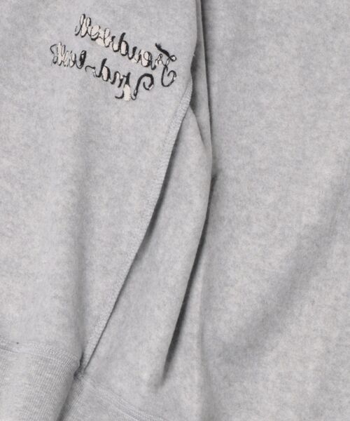 CORISCO（コリスコ）の「裏起毛サガラ刺繍スタンドブルゾン(M1)（ブルゾン・メンズ・杢グレー/オートミール/ネイビー/ブラック・MEDIUM/LARGE/X-LARGE）」の6枚目の写真