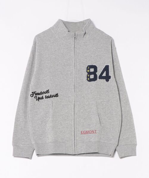 CORISCO（コリスコ）の「裏起毛サガラ刺繍スタンドブルゾン(M1)（ブルゾン・メンズ・杢グレー/オートミール/ネイビー/ブラック・MEDIUM/LARGE/X-LARGE）」の10枚目の写真