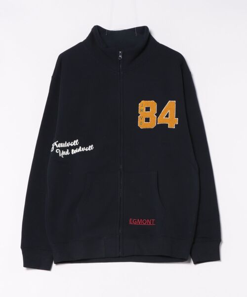 CORISCO（コリスコ）の「裏起毛サガラ刺繍スタンドブルゾン(M1)（ブルゾン・メンズ・杢グレー/オートミール/ネイビー/ブラック・MEDIUM/LARGE/X-LARGE）」の14枚目の写真