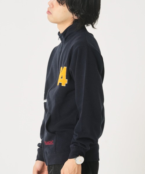 CORISCO（コリスコ）の「裏起毛サガラ刺繍スタンドブルゾン(M1)（ブルゾン・メンズ・杢グレー/オートミール/ネイビー/ブラック・MEDIUM/LARGE/X-LARGE）」の13枚目の写真