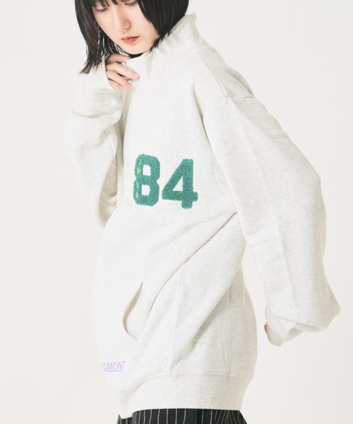 CORISCO（コリスコ）の「裏起毛サガラ刺繍スタンドブルゾン(M1)（ブルゾン・メンズ・杢グレー/オートミール/ネイビー/ブラック・MEDIUM/LARGE/X-LARGE）」の11枚目の写真