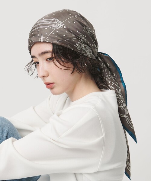 manipuri＞SILK 88×88 スカーフ 25FW（バンダナ/スカーフ）｜manipuri