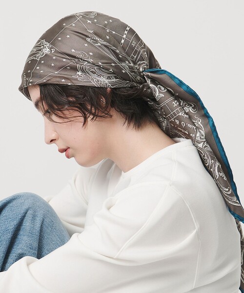 manipuri＞SILK 88×88 スカーフ 25FW（バンダナ/スカーフ）｜manipuri