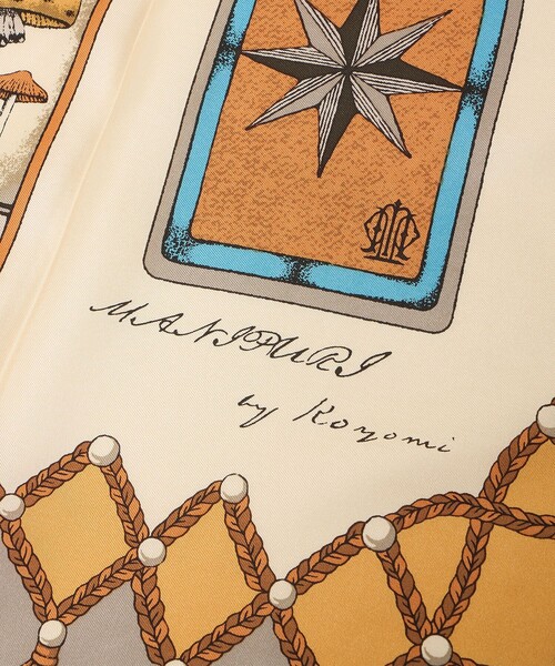 manipuri（マニプリ）の「＜manipuri＞SILK 88×88 スカーフ 25FW（バンダナ/スカーフ・レディース・グレー系/ワイン/ダークブラウン・FREE）」の8枚目の写真