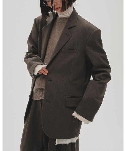 TODAYFUL（トゥデイフル）の「TODAYFUL Over Shoulder Jacket（その他アウター・レディース・ライトブラウン/ダークグレー・36/38）」の2枚目の写真