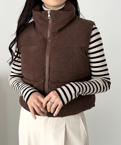 kolor ダウンベスト　コーデュロイ スリードッツ three dots ダウンベスト ジャケット コーデュロイ