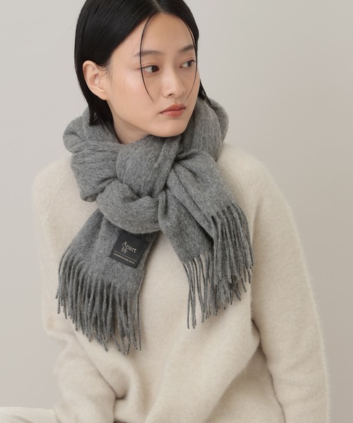 A part by(アパートバイ)の「カシミヤコンウールストール(ストール/ショール・レディース・ライトブルー/グレー/ボルドー/ベージュ・FREE)」の21枚目の写真