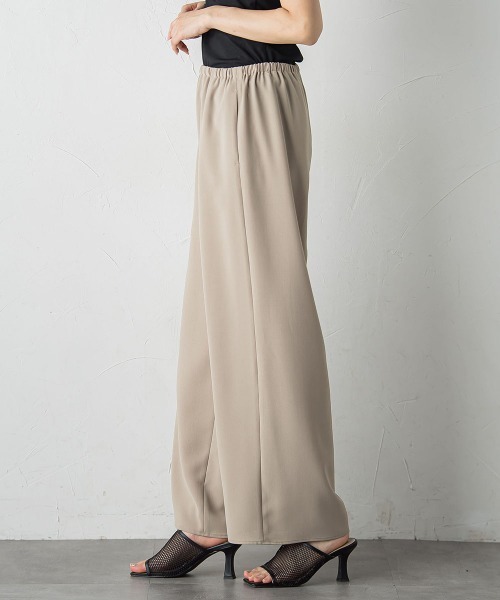 Droite lautreamont（ドロワットロートレアモン）の「強燃2WAYパンツ≪洗濯機で洗える≫（その他パンツ・レディース・ブラック/ベージュ・M）」の6枚目の写真