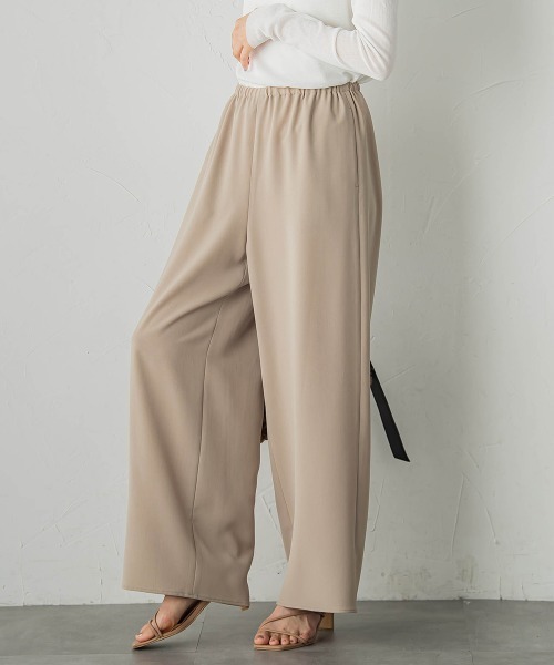 Droite lautreamont（ドロワットロートレアモン）の「強燃2WAYパンツ≪洗濯機で洗える≫（その他パンツ・レディース・ブラック/ベージュ・M）」の20枚目の写真