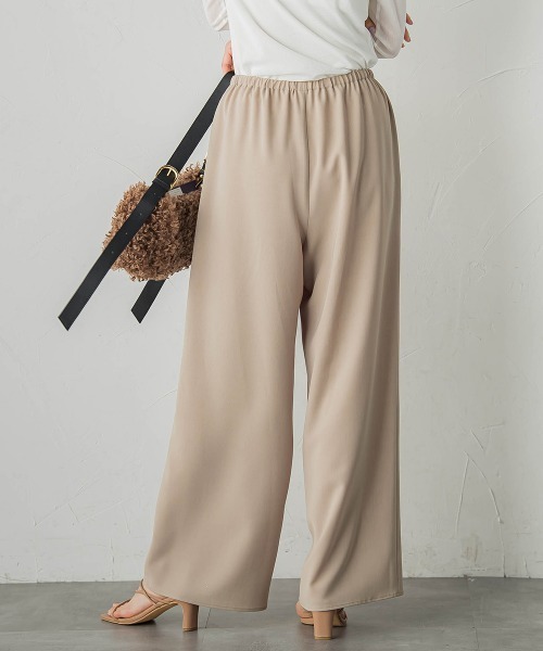 Droite lautreamont（ドロワットロートレアモン）の「強燃2WAYパンツ≪洗濯機で洗える≫（その他パンツ・レディース・ブラック/ベージュ・M）」の21枚目の写真