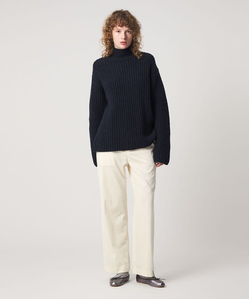 Steven Alan（スティーブンアラン）の「＜Steven Alan＞メランジ ウール タートルネック ニット（ニット/セーター・レディース・モカ/ネイビー・FREE）」の5枚目の写真