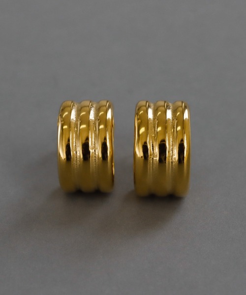 abaskdesign(アバスクデザイン)の「金属アレルギー対応 多重フープピアス(ピアス(両耳用)・レディース・シルバー/ゴールド・FREE)」の10枚目の写真